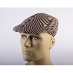 Tweed Checkered Newsboy Mini Apple Hat