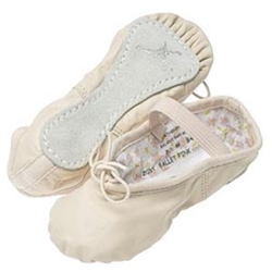 Pink Daisy Ballet Slippers 205T - Toddler - Wide