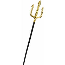 Gold Trident for King Triton, Neptune, or Poseidon