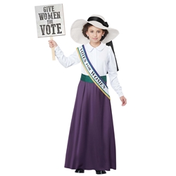 American Suffragette Kids Costume
