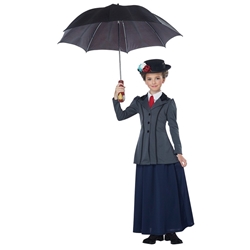 English Nanny Kids Costume