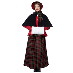 Holiday Caroler Woman Adult Costume