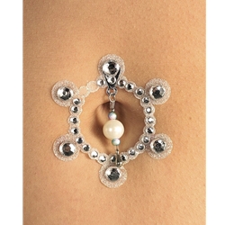 Silver Crystal Belly Jewels