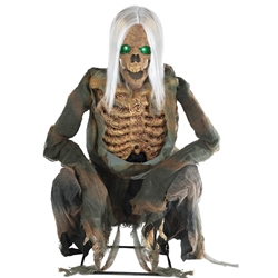 Crouching Bones Animated Halloween Decoration