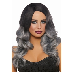 Black to Gray Ombre Fade Wig