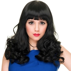 Heat Resistant Curly Pin-Up Wig -  RockStar Wigs