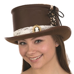 Steampunk Top Hat with Cameo