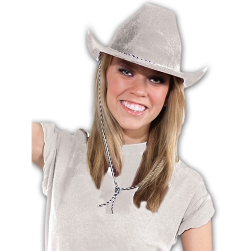 Cowboy Hat - White Felt