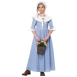 Colonial Village Girl Child Costume