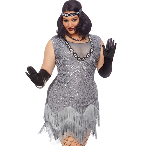 Roaring Roxy Sexy Adult Plus Size Costume