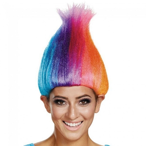Rainbow Troll Adult Wig