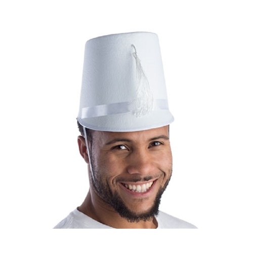 White Marching Band Hat