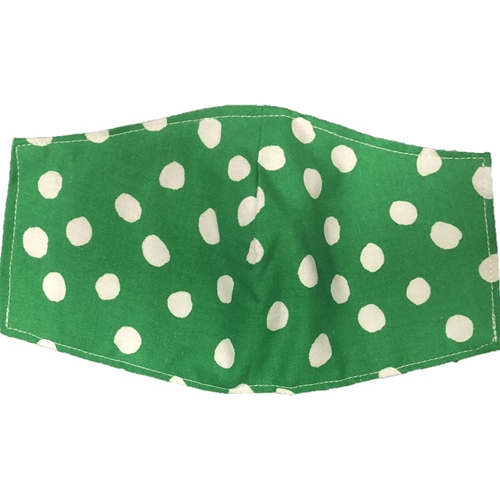 Green Polka Dot Face Mask Adult or Youth