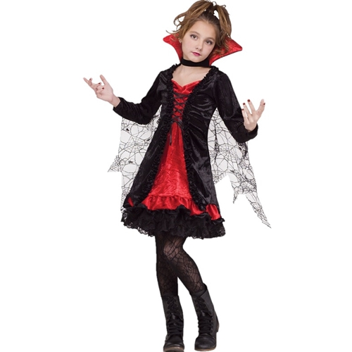 Lace Vampiress Kids Costume