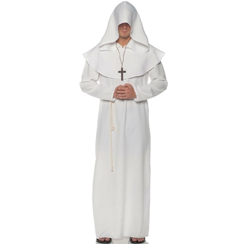 Monk Robe - White Adult Costume