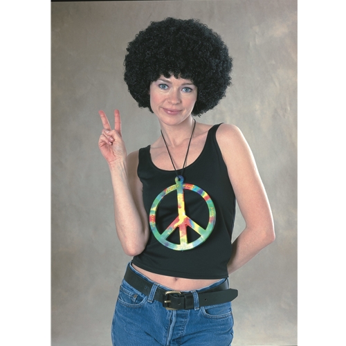 Oversized Peace Symbol Necklace