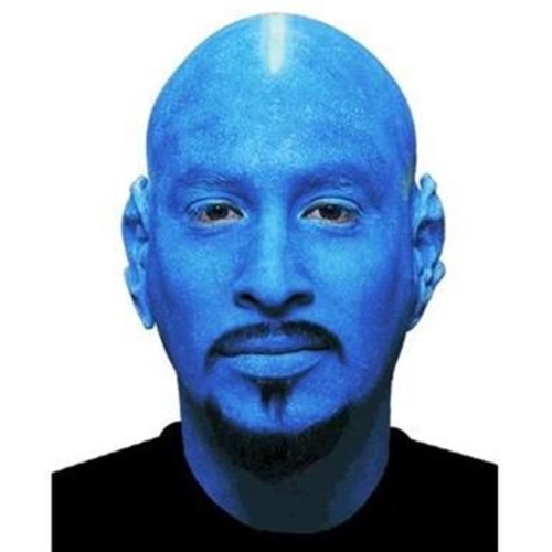 Blue Bald Cap