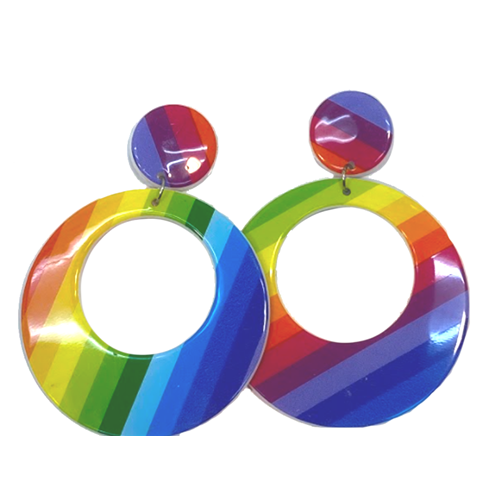 Mod Earrings Rainbow