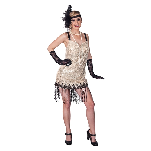 Gold Flapper Costume Kit