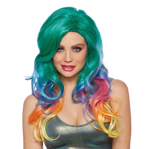 Jewel Tone Rainbow Wig