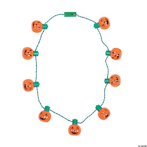 Light-Up Pumpkin Necklace