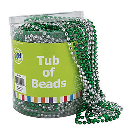 Plastic St. Pat’s Tub of Beads