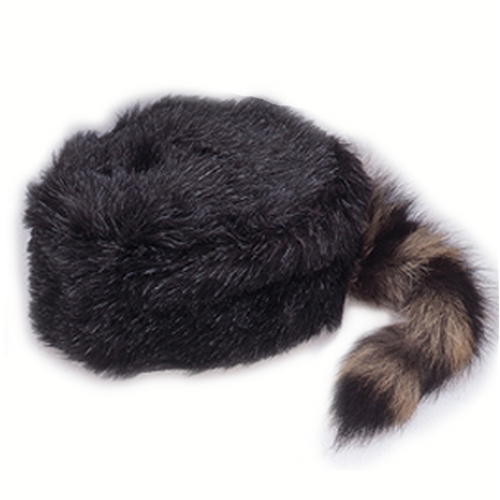 Coonskin Cap with Real Tail