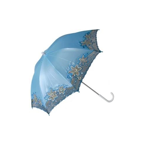 Blue Parasol with Trim | The Costumer