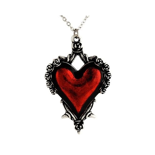 Gothic Vintage Punk Devil Wings Heart Shaped Pendant Necklace – Rgothic