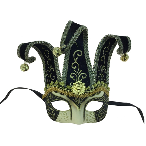 Jester Half Mask | The Costumer