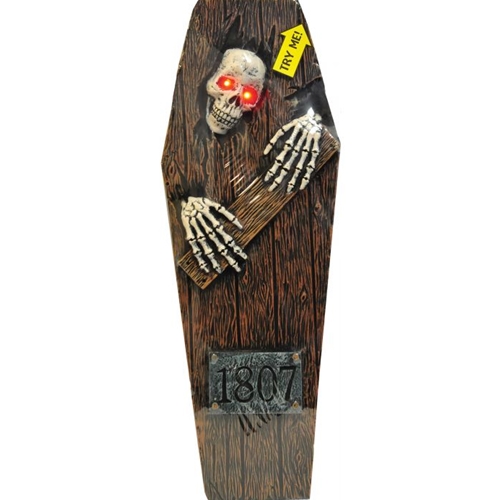 Light Up Peeping Skeleton Coffin | The Costumer