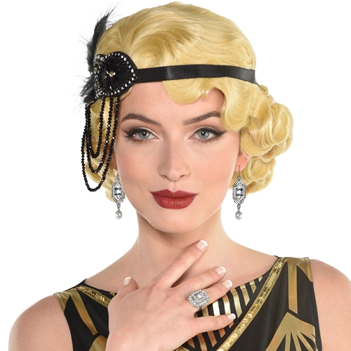 The Flapper Jewelry Set In 1920s Including Headband Necklace Gloves  Holder Earrings A Symbol Of Mysterious Attractive Party Accessories   SHEIN USA