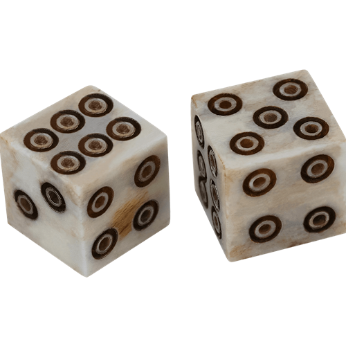 Mini Bone Dice (2 pack)