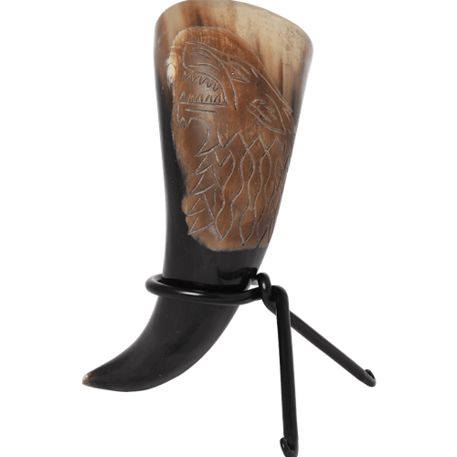 Direwolf Drinking Horn