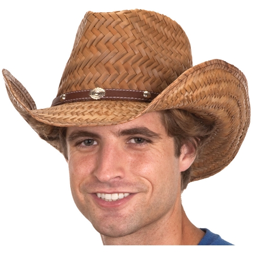 Cocoa Straw Cowboy Hat