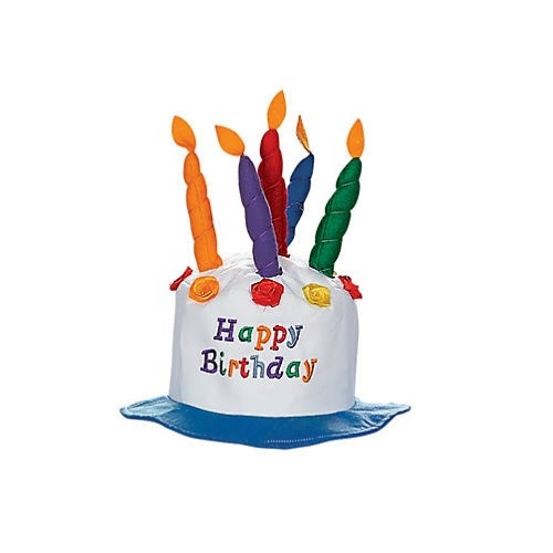 Birthday Cake with Candles Hat