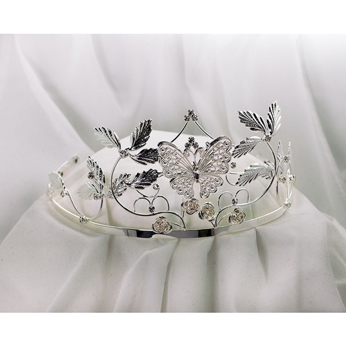 Butterfly Rhinestone Tiara