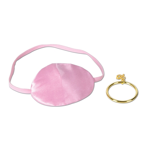 Pink Pirate Eye Patch w/ Earring