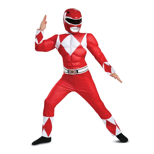 Red Ranger Classic Muscle Child Costume