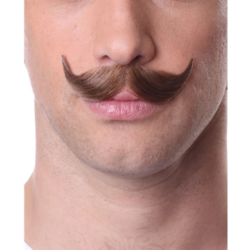 Human Hair English Handlebar Mustache