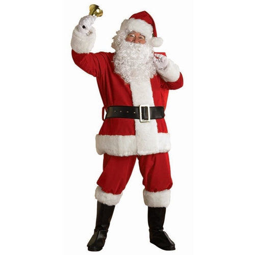 Regal Plush Adult Santa Suit with Faux Fur Trim – XXL