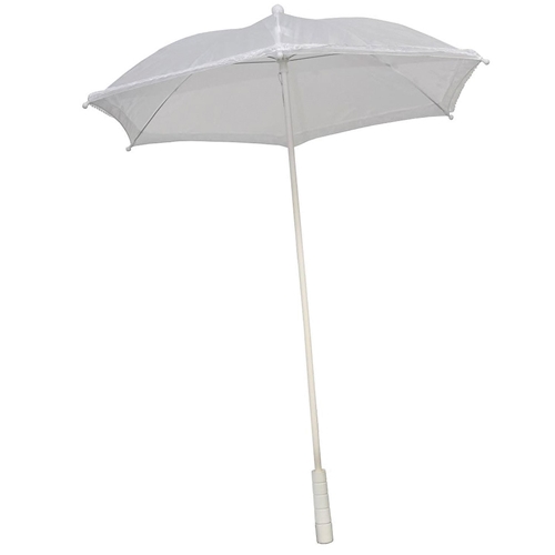 White Ruffle Parasol