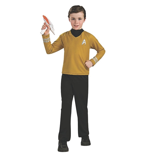 Boy's Deluxe Gold Star Trek Uniform Costume