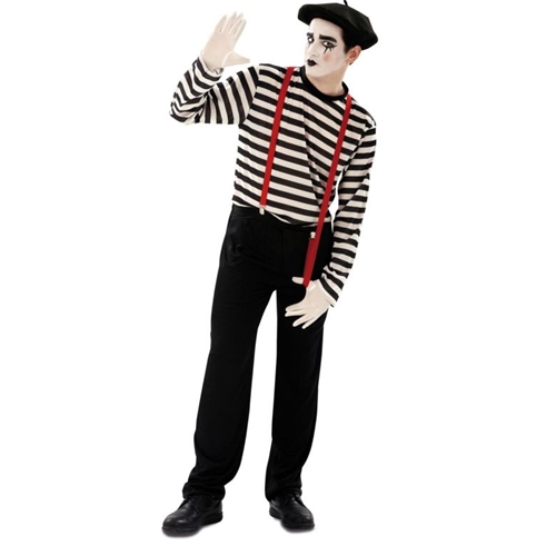 Mime Clown Adult Men's CostumeMime Adult Men's Costume