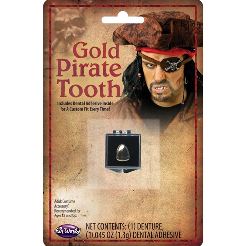 Gold Pirate Tooth Cap