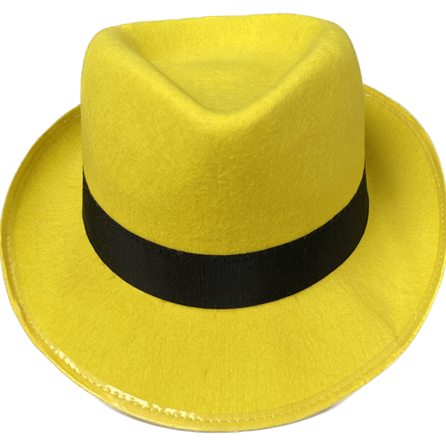 Yellow Fedora Costume Hat