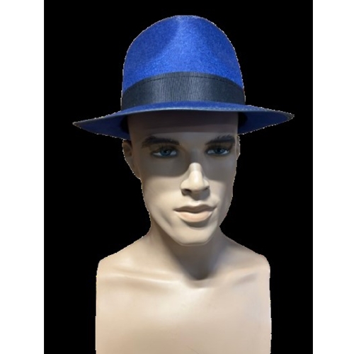 Blue Fedora Costume Hat