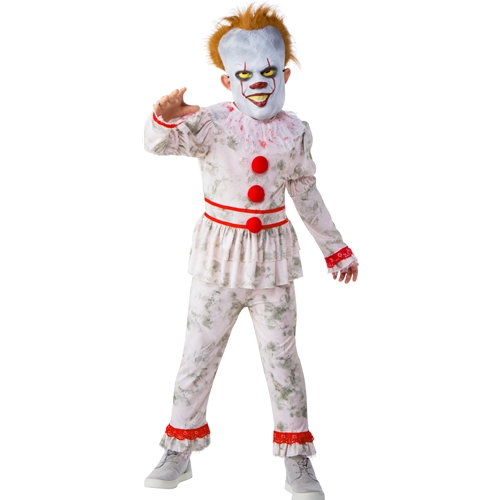 Scary Evil Clown Kids Costume