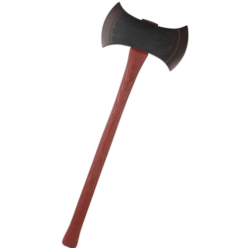 Double Sided Axe Weapon with Blood