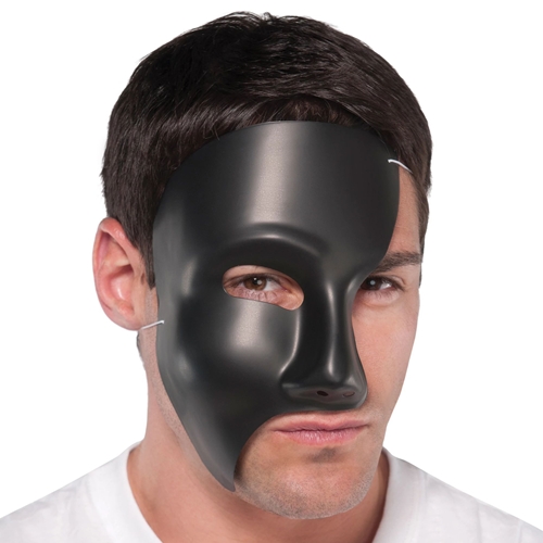 Black Phantom Half Mask